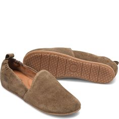 Suede Slip-ons With Suede Lining, Brown Suede Slip-on Slippers, Suede Slip-ons With Suede Lining And Closed Toe, Casual Suede Slip-ons With Suede Lining, Everyday Suede Slip-ons With Textured Sole, Comfortable Slip-on Suede Slippers, Casual Slip-on Suede Loafers, Casual Suede Moccasins With Textured Sole, Suede Flat Heel Loafers For Everyday