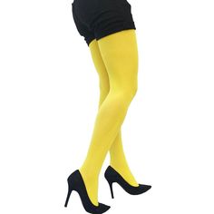 Bright Yellow Tights Opaque 40 Deniers. From Small Sizes To Plus Size Tights. Composition: 91% Nylon, 9% Elastane Made In Italy Yellow Tights, Seasonal Colour Analysis, Drag Looks, Blue Tights, Tights For Women, Plus Size Tights, Colored Tights, Colour Analysis, Opaque Tights