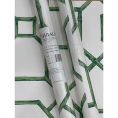 Timeless and elegant, Arbor is a large-scale lattice designed to evoke the appearance of bamboo. A captivating wallpaper design   Abor is a lovely geometric wallpaper by Thibaut. The bamboo adds a layer of texture to the pattern, seen here in the Emerald colorway. Timeless and elegant, the captivating design features a repeating geometric pattern with an inspired chinoiserie influence.   The stylized fretwork design establishes an eye-catching, European-chic, magical maze of wonder.  Each roll is priced and packaged as a double roll. A double roll= 2 single rolls. Each roll covers 60.75 SF. Thus, in each purchase, you will receive a double roll.  **** It is very important that you confirm with your paper hanger about the quantity needed for your project. ****   Pattern # T13677 Pattern ARB Green Lattice Wallpaper, Thibaut Wallpaper Bathroom, Stairway Wallpaper, Cane Wallpaper, French Country Wallpaper, House Of Hackney Wallpaper, Construction Wallpaper, European Chic, Thibaut Wallpaper