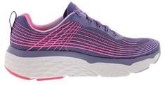 Brighten up your next cardio session in cushioned comfort with Skechers Max Cushioning Elite - Galaxy Burst. This lace-up features a breathable mesh and synthetic upper with an ULTRA GO cushioned platform and Skechers Air-Cooled Goga Mat insole. Skechers Max Cushioning Elite design for exceptional comfort and support Skechers Air-Cooled Goga Mat breathable insole with high-rebound cushioning Lightweight, responsive ULTRA GO cushioning platform NRT - Natural Rocker Technology for a smooth heel to Pink Breathable Sneakers For Light Exercise, Lace-up Running Shoes With Gel Cushioning For Workout, Purple Lace-up Running Shoes For Sports, Pink Synthetic Running Shoes With Arch Support, Pink Low-top Walking Shoes Athleisure Style, Pink Low-top Walking Shoes For Athleisure, Athleisure Walking Shoes With Arch Support For Training, Pink Breathable Running Shoes For Light Exercise, Comfortable Pink Sports Sneakers