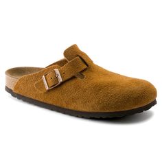 Boston Soft Footbed Suede Leather Taupe | BIRKENSTOCK Birkenstock Boston Suede Mocha Outfit, Boston Suede Birkenstock, Birkenstock Clogs Taupe, Birkenstock Boston Brown Suede, Boston Birkenstock Taupe Suede, Birkenstock Boston Soft Footbed, Boston Soft Footbed, Birkenstock Styles, Birkenstock Boston