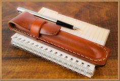 Spanish Brown Leather Fountain Pen Case - Etsy Poland Classic Rectangular Pencil Case With Pen Holders, Business Pencil Case With Pen Slots, Brown Business Pencil Case With Pen Holders, Business Brown Pencil Case With Pen Holders, Classic Pencil Case With Pen Slots For Personal Use, Classic Pencil Case With Pen Holders, Business Pencil Case With Pen Holders, Classic Cases With Pen Slots For Daily Use, Rectangular Business Pencil Case With Pen Holders