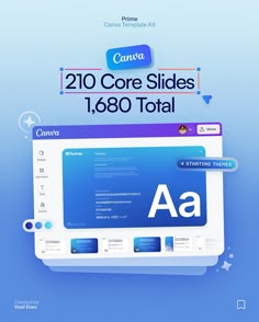 an image of a computer screen with the word core slides on it