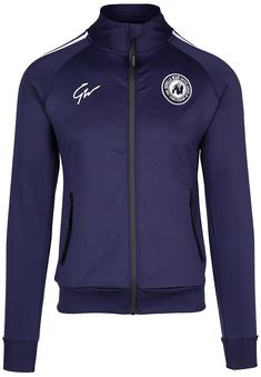 Stratford Jacket - Navy | GorillaWearUsa High Tops Women, Workout Gloves, All Eyes, Track Jacket, Track Jackets, Mens Bottom, High Tops, Bodybuilding, Fitness Models