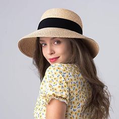 Brand: FURTALKColor: Aa-mixed BeigeFeatures: Womens Sun Hat Material is high quality paper straw, fashionable,functional and stylish brimmed beach sun hats for women; This Beach Straw Hat offer high UV UPF sun protection with full brim, sun blocker function make the hat perfect to use as a beach hat for holidays or as a daily headwear, is very wearable with anything like dress, bikini or shorts; Perfect Brimmed Straw Hats for Women is a great sister or monther gifts, features with wicking sweat Walking Outdoors, Womens Straw Hats, Summer Hats Beach, Summer Straw Hat, Adventurous Women, Clothing Packaging, Sun Hats For Women, Beach Hat, Woman Beach