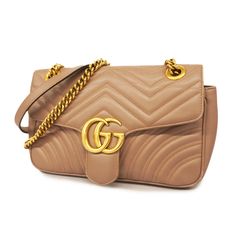 Gucci Shoulder Bag Gg Marmont Leather Dusty Pink [Size (Height X Width X Depth)]: 16cm X 25cm X 7.5cm / 6.29'' X 9.84'' X 2.95'' [Strap Length]: 68cm - 118cm / 26.77'' - 46.45'' Dusty Pink Color, Bags Gucci, Gucci Shoulder Bag, Gg Marmont, Gucci Bags, Dusty Pink, Gucci Bag, Pink Color, Bag Lady