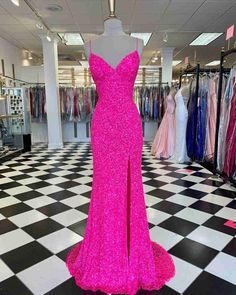 Prom 2022, Prom Dress Inspo, Spaghetti Strap Prom Dress, Prom Dress Ideas, Stunning Prom Dresses, Prom Inspo, Evening Style, Evening Party Gowns, Pink Prom