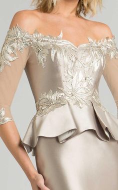 Feriani Couture - 18574 Beaded Off-Shoulder Trumpet Dress – Couture Candy Mother Of The Bride Dresses Long, Trumpet Dress, Affordable Prom Dresses, Evening Dress Fashion, Bride Gowns, Dress Purchase, Couture Dresses, Mother Of The Bride Dresses, A Dress