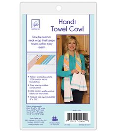 the sewing pattern for handi towel cowl