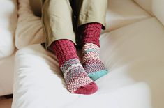 Our new Fusion Socks have all the comfort of our heritage socks in a unique playful style. This new collection is a union of a solid-colored, cozy bubble stitch leg section with our iconic heritage Solmate colors and patterns for the feet. These comfy cotton slouch socks are a great transition style that can be worn high up on the leg as boot socks or scrunched down around your ankle as a slouch sock. Solmate's iconic heritage styling fused with classic styling So versatile, you can wear these s Bubble Stitch, Sweater Socks, Slouch Socks, Playful Style, Recycled Yarn, Heritage Fashion, Wool Socks, Favorite Sweater, Boot Socks