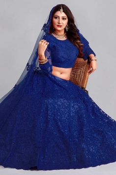 color-blue, fabric-net, work-embroidered, brand-name-krupali-savani,occasion-festivewear, occasion-wedding-guest, womenswear,ideal-for-women, lehengas, Product Features: Color: Blue Lehenga Fabric: Net Choli Fabric: Net Work: Embroidered Sleeves: Full Sleeves Neck Type: Boat Neck Wash Care: Dry Clean Occasion: Festivewear, Wedding Guest Product Type: Lehenga Choli with Dupatta Disclaimer: There will be slight difference in digital to actual image Diwali Reception Lace Lehenga, Fitted Lace Lehenga With Embroidery, Embroidered Semi-stitched Lace Choli, Designer Lace Lehenga For Diwali, Designer Bollywood Lace Choli, Diwali Embroidered Lace Lehenga, Designer Bollywood-style Lace Choli, Bollywood Lace Choli For Diwali, Bollywood Style Royal Blue Lehenga For Reception