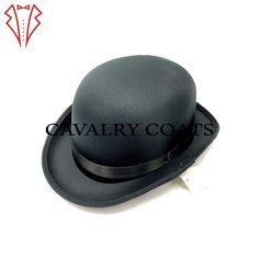 "Men's Black Bowler Hat Felt Charlie Chaplin 50s 60s Party Adult Blend Cap, Charlie Chapin Hat, Derby Hat, Black Bowler Hat Customize it to match your physical characteristics and lifestyle. Personalize it to reflect your unique statement. At a glance: - Available in any color combination from our swatches - Tried and true handmade quality - Fits your exact head measurement comfortably - Delivered safely inside a round hat box - Includes a protective organic cotton drawstring bag - Comes with care instructions - Three delivery options Specifications: - Classic bowler hat design - Rabbit fur felt hat body - 5\" sturdy bulbous crown - 1 7/8\" pencil-curled ribbon-bound brim - 1 1/4\" grosgrain ribbon hatband - Rayon satin lining - Genuine leather sweatband Finding your head measurement: To d Adjustable Black Top Hat With Curved Brim, Black Wool Top Hat With Short Brim, Charlie 1 Horse Hat Black, Classic Brimmed Top Hat, Affordable, Black Bowler Hat, 60s Party, Great Kilt, Round Hat, Bowler Hat