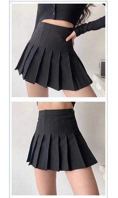 American retro high-waist slim pleated skirt with safety pants P349 Fabric: 100% polyester Color: white,black XS: High waist 60cm (slightly stretchy) Skirt length 36cm Upper hip 78cm S: High waist 64cm (slight elasticity) Skirt length 37cm Upper hip circumference 82cm M: High waist 68cm (slightly stretchy) Skirt length 38cm Upper hip circumference 88cm L: High waist 72cm (slight elasticity) Skirt length 39cm Upper hip circumference 94cm XL: High waist 76cm (slight elasticity) Skirt length 42cm U Chic Black Mini Skirt With Pleated Waist, Trendy Black Pleated Tennis Skirt, Black High Waist Pleated Skirt For Summer, Chic Black Skort With Pleated Hem, High-waisted Pleated Skort For Night Out, High Waist Pleated Skort For Night Out, Casual Black Skort With Accordion Pleats, High Waist Pleated Skirt For Night Out, Black Casual Tennis Skirt With Accordion Pleats