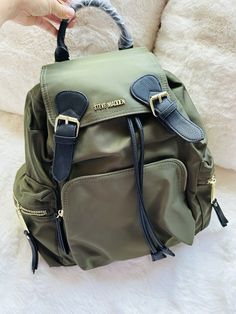 Olive Green, Steve Madden, Adjustable Straps, Bags Handbags, Burberry, Bag Lady, Shoe Accessories, Backpacks, Women Accessories