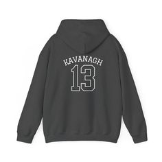 Boys of Tommen Hoodie #13 - Johnny Kavanagh Edition Gear up like a true Boys of Tommen with this limited-edition Hoodie #13, dedicated to fan-favorite Johnny Kavanagh! Perfect for any fan of the Boys of Tommen rugby team, this cozy hoodie combines comfort, style, and team spirit in one. Crafted from high-quality, soft cotton-blend fabric, this hoodie is perfect for everyday wear, whether you're at the rugby pitch, lounging at home, or out with friends. The number 13 on the back pays homage to Jo Throwback Team-colored Hoodie For Fan Gear, Sports Fan Long Sleeve Hoodie For Streetwear, Hooded Sports Fan Hoodie For Streetwear, Team-colored Varsity Hoodie For Fans, Fan Apparel Hoodie For Sports Season, Varsity Style Hooded Hoodie For Fan Gear, Varsity Hooded Hoodie For Fan Gear, Winter Fan Merchandise Hoodie With Team Spirit, Varsity Hoodie For Fan Gear