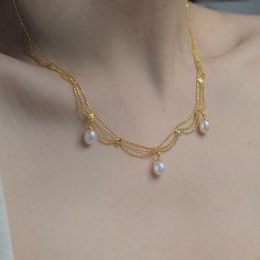 Dainty Wave Layer Chain Freshwater Pearl Necklacegenuine Pearl Wedding Necklace elegant Lace Necklaceelegant Wedding Necklace - Etsy Sweetheart Neckline Necklace, Pearl Wedding Necklace, Necklace For Neckline, Hoco Ideas, Layer Chain, Pearl Necklace Wedding, Quotes Instagram, Lace Necklace, Necklace Elegant