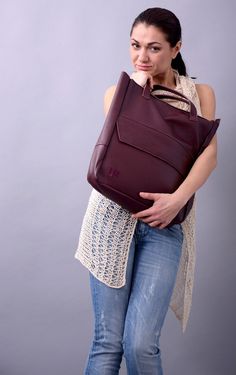 New,Red Wine bag,Genuine leather bag,burgundy bag, Large tote bag,Large tote, Leather tote, Tote bag, Hight quality bag,leather purse,B003RW Hight quality Italian Leather bag. Width - 40cm/15,7'' Height - 43cm/16,9'' Zipper closure Two outside pockets , one with zipper closure, one with magnetic closure. If you have any questions, please do not hesitate to contact me. Burgundy Large Capacity Tote Satchel, Burgundy Shoulder Bag With Double Top Carry Handle, Large Capacity Burgundy Bag For On-the-go, Burgundy Large Capacity Bag For On-the-go, Burgundy Large-capacity Bag For On-the-go, Burgundy Satchel Shoulder Bag For On-the-go, Burgundy Soft Leather Satchel For Shopping, Modern Burgundy Leather Bag, Leather Tote Backpack For Daily Use