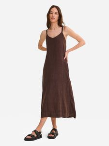 Organic Linen Tie Back Maxi Dress Casual Midi Length Slip Dress With Adjustable Straps, Casual Midi Slip Dress With Adjustable Straps, Casual Midi Dress With Pockets And Spaghetti Straps, Spaghetti Strap Vacation Dresses With Pockets, Casual Maxi Length Dress With Adjustable Straps, Casual Maxi Length Suspender Dress For Vacation, Casual Maxi Suspender Dress For Vacation, Casual Spaghetti Strap Dresses With Pockets, Casual V-neck Dress With Adjustable Straps