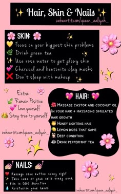 Haut Routine, Hair Skin And Nails, Beauty Tips For Glowing Skin, Clear Skin Tips, Baddie Tips, School Looks, Glow Up Tips, Girl Tips, My Posts