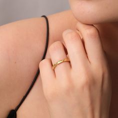 Dainty Unique Minimal Gold Ring with Stylish Gold Beads ➤ Ring Details * 14k / 18k Yellow Gold or Yellow Sterling Silver * Gold Color Options; 14K / 18k White, Yellow, Rose Gold * Sterling Silver Color Options; Yellow, Rose, White * Band Width: 2.00 mm * Thickness: 1.40 mm * Ready to Ship 3-5 Business Days 💍 ISEA Jewels' pieces are handcrafted by 10-15 years of experienced craftsmen and made to order in a very short time. 🎁 All pieces come in a quality and hygienic suede gift box enclosed in a pouch. 🌎 Our products arrive worldwide within 6 working days. ❓ Questions, comments, or just want to say hi? We are glad to hear from our customers and are always quick to respond. Reviews are always appreciated ✨ 💫 Find out more about my shop at: https://www.etsy.com/shop/IseaFineJewelry Thank y Elegant 14k Stamped Midi Rings For Anniversary, Stackable Yellow Gold Midi Rings For Anniversary, Yellow Gold Stackable Midi Rings Anniversary, Fine Jewelry Midi Rings With Diamond Cut For Gift, Delicate Gold Stackable Rings For Anniversary, Gold Midi Rings For Promises, Fine Jewelry, Gold Fine Jewelry Midi Rings For Promise, Anniversary Yellow Gold Stackable Toe Rings, Fine Jewelry Yellow Gold Promise Stackable Rings