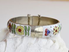 vintage enamel bracelet thailand Collectible Enamel Bracelet Jewelry, Bohemian Enamel Bangle Bracelet, White Enamel Bohemian Jewelry, Bohemian Enamel Bangle Bracelets, White Bohemian Enamel Jewelry, Handmade Vintage Style Enamel Ring, Vintage Handmade White Cuff Bracelet, Vintage Multicolor Enamel Bangle, Collectible Enamel Bangle Jewelry