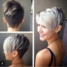 Chic Short Haircuts, Popular Short Hairstyles, Edgy Haircuts, Cool Short Hairstyles, Short Hair Trends, Short Hair Undercut, Super Short Hair, Sassy Hair, Pixie Hairstyles