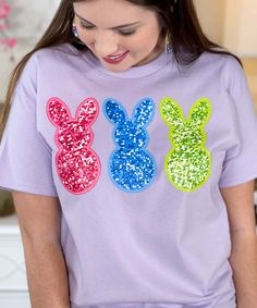 Introducing our "Faux Sequin Bunny Peeps Graphic Shirt," the perfect choice for adding a touch of Easter charm to your wardrobe without the hassle of real sequins. This shirt features a delightful graphic design with faux sequin bunny peeps in pink, blue, and lime, capturing the playful spirit of the holiday.
Please note that this design does not include real sequins, so there is no sparkle, shine, or shimmer. Instead, the faux sequins provide a vibrant and colorful appearance that is perfect for celebrating Easter in style.
Available in sizes ranging from YXS to 5XL, everyone can enjoy the festive charm of this Easter shirt. Whether you're participating in egg hunts, attending family gatherings, or simply spreading holiday cheer, our "Faux Sequin Bunny Peeps Graphic Shirt" is sure to make Bunny Peeps, Easter Shirt, Egg Hunt, Graphic Shirt, Family Gathering, Family Gatherings, Graphic Shirts, Holiday Cheer, Pink Blue