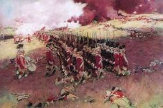 the battle of waterloo is depicted in this painting