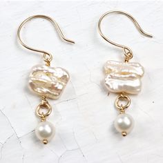 Freshwater Pearl Drop Earrings Gold Natural Pearl Earrings Birthstone Earrings Real Pearl Earrings July Birthstone Gift for her Beaded Watches Bracelet, Unique Pearl Earrings, Pebble Jewelry, Real Pearl Earrings, Beaded Watches, Pearl Drop Earrings Gold, Natural Pearl Earrings, Earrings Real, Hardware Jewelry