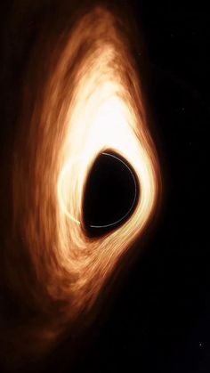 an artist's impression of a black hole in space