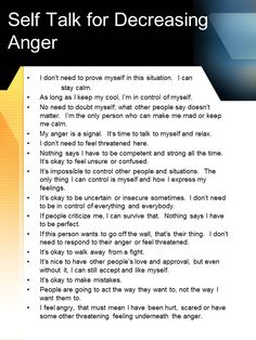 an image of a person's self talk for decreacing anger texting