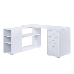 PRICES MAY VARY. [DIMENSION FOR STUDY DESK] Overall size for this corner desk: 60”Lx47.25”Wx29.5”H; Two small drawer interior dimensions: 12.2"Lx13.20"Wx3.7"H, one large drawer interior dimensions: 12.2"Lx13.20"Wx7.1"H. [VERSATILE SETUP] This L shaped desk can be positioned with the L shape facing left or right, so you can decide what best fits your space. The shelves can be adjsuted to suit your knees with 9 heights. Assembly will take under 60 minutes and all hardware is included. [LARGE DESKT Built In L Shaped Desk, Workstation Setup, Computer Shelf, Crochet Room, Diy Corner Desk, First Apartment Tips, L Shaped Computer Desk, Corner Workstation, Apartment Tips