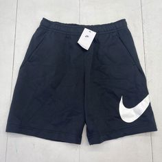 Nike Black Graphic Fleece Sweat Shorts Mens Size Medium New Bv2721-010 $50 Condition Is New With Tags See Pics Ls242/23 P28 Lh31 Black Sporty Sweatpants With Logo Waistband, Sporty Black Sweatpants With Logo Waistband, Casual Black Sweatpants With Logo Waistband, Black Cotton Bottoms With Logo Waistband, Sporty Sweatpants With Logo Waistband For Sports, Sporty Sweatpants With Logo Waistband, Casual Streetwear Bottoms With Logo Waistband, Sportswear Athletic Shorts With Pockets, Casual Shorts With Logo Waistband