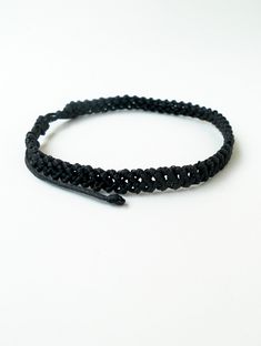 Black Men bracelet, Surf bracelet, Macrame bracelet, Chevron, Beach bracelet, Minimal, Unisex, Adjustable, Knotted jewelry, Water resistant A classic black bracelet for casual wear! This handknotted bracelet is made with black waxed string. It is adjustable and has a sliding knot closure in order to fit a lot of sizes. Due to its waxed threads,the bracelet is very durable and water resistant. Other black macrame bracelets: https://www.etsy.com/listing/228771179/men-braceletfriendship-braceletsur Handmade Black Nylon Cord Bracelets, Black Bohemian Bracelet With Waxed Cord, Black Beaded Bracelet With Sliding Knot, Bohemian Black Waxed Cord Bracelets, Adjustable Black Braided Beaded Bracelets, Minimalist Braided Bracelet For Gift, Minimalist Braided Bracelet Gift, Black Bohemian Bracelets With Adjustable Cord, Handmade Black Bracelets With Waxed Cord