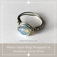 ❕ New product alert!! ❕  #octoberbirthstone #birthstonesforsale #birthstones #opalring #healingstones #opalringforsale #instajewelry #jewelrydesign #jewelrydesigner #jewelrylover #bohojewelry #jewelryforsale #customjewelry #workingmom #personalized #jewelrygram #fashionjewelry #jewelryoftheday #jewelrymaking #handcraftedjewelry #metalsmith #bohemianjewelry #boutiques #jewelrymaker #kellymaekreations Adjustable Spiritual Birthstone Jewelry, Spiritual Adjustable Birthstone Jewelry, Spiritual Birthstone Gemstone Ring, Nickel-free White Spiritual Jewelry, Adjustable White Opal Jewelry, Spiritual Nickel-free White Jewelry, Spiritual White Nickel-free Jewelry, Adjustable Silver Opal Ring For Healing, Adjustable Spiritual Moonstone Promise Ring