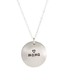 ♥ Hand Stamped Mothers Jewelry ♥Two 3/4 inch sterling silver discs are domed to create locket style (the discs are joined by a single jumpring on top)Outside can be stamped with up to 3 wordsInside can be stamped with name and date♥Your purchase comes in an elegant pouch in a jewelry box ready for gift giving. No invoice will be included with the purchase.♥ Current Turnaround time is 2-3 days before it ships. Please see shop announcement for exact turnaround time for the holidays.♥Each item is h Customizable Silver Jewelry Gift For Mom, Customizable Inspirational Silver Jewelry, Inspirational Customizable Silver Jewelry, Customizable Inspirational Sterling Silver Jewelry, Hand Stamped Round Disc Necklace For Mom, Silver Hand Stamped Round Pendant Jewelry, Silver Hand-stamped Round Pendant Jewelry, Everyday Nickel-free Medallion Jewelry, Nickel-free Medallion Jewelry For Everyday