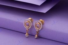 Daily Wear Gold Earrings For Women, Gold Earrings Designs For Daily Use For Women, Peral Earring, Daily Wear Gold Earrings, Latest Gold Earrings, Ruby Earrings Gold, Gold Hoop Earrings Style, Gold Earrings Design, Latest Earrings Design