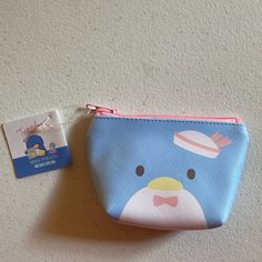 Brand New. Cute Blue Bag For Spring, Cute Blue Rectangular Pouch, Cute Blue Spring Bag, Cute Blue Rectangular Coin Purse, Playful Blue Pouch Bags, Trendy Blue Coin Purse For Daily Use, Cute Light Blue Bag For Gift, Casual Blue Coin Purse For Gift, Casual Blue Coin Purse Perfect For Gifts