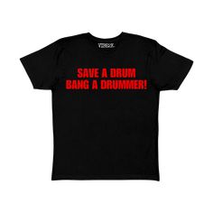 Crewneck baby tee in black with red text. This soft, short-fit shirt runs true to size and usually falls on the hips or belly button. It’s designed to have a flattering fit that hugs the body. Go up a size if you prefer a more loose fit. ★ 100% airlume combed and ring-spun cotton (soft, durable, high quality) ★ Ethically made in the USA Fitted Black Shirt With Funny Text, Fitted Black Slogan Shirt, Black Fitted Slogan Shirt, Fitted Black Slogan T-shirt, Basic Black Tops With Funny Text, Fitted Red Slogan T-shirt, Unisex Basic Black T-shirt, Basic Unisex Black T-shirt, Basic Black Unisex T-shirt