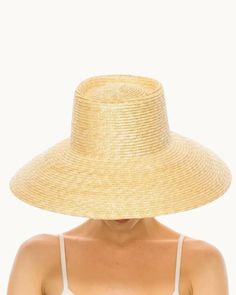 Our most luxurious hat yet: the Lampshade Hat Ivory. Handmade with fine wheat braid straw, this hat is perfect for your upcoming vacay! Summer Straw Hat With High Crown, High Crown Toquilla Straw Hat For Summer, Summer High Crown Straw Hat, Toquilla Straw High Crown Hat For Summer, Natural High Crown Straw Hat For Summer, Adjustable Natural Panama Hat For Garden Party, High Crown Natural Sun Hat For Summer, Chic Natural Color Palm Leaf Hat, High Crown Straw Hat For Summer Vacation