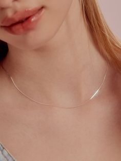 Editor's NotesTATIANA's jewelry is unique and timeless for everyday wear.- Light-weighted Shining Chain Necklace- Eye-catching kitche point detail - Classic and minimal style- Daily point itemMeasurements(in.)- Size 16.5in.Composition & Care- 925 Sterling Silver- Avoid direct heat and moisture- Professional cleaning is recommendedDesigner- by TATIANA Minimalist Snake Chain Jewelry For Everyday, Simple Sterling Silver Delicate Chain Necklace, Delicate Box Chain Necklace For Everyday, Delicate Everyday Silver Chain Jewelry, Dainty Silver Chain Necklace For Everyday, Delicate Everyday Silver Chain Necklace, Delicate Everyday Box Chain Necklace, Delicate Everyday White Gold Chain Necklace, Minimalist Everyday Box Chain Necklace