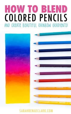 how to blend colored pencils and create beautiful rainbow crayons with this step - by - step video