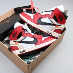 Style Aa3834-101 Colorway White/Black-Varsity Red Release Date 11/09/2017 Included Accessories "Off White" Nike Paper, Red Zip Tie, White Flat "Shoelaces", Orange Flat "Shoelaces", Green Flat "Shoelaces" Product Description The Off-White X Air Jordan 1 Retro High Og Was One Of The Most Highly Anticipated Footwear Collaborations Of 2017. It Marked The First Time Virgil Abloh, Founder Of The Milan-Based Fashion Label And Jordan Brand Had Teamed Up. Nicknamed "The 10" Edition, This Pair Comes In Th Jordan One Off White, Wmns Air Jordan 1 High Og 'unc To Chicago', Air Jordan 1 Chicago Off White, Air Jordan Chicago Off White, Off White Air Jordan 1 Chicago, Jordan 1 Off White Red, Organization Shoes, Jordan 1 Off White, Dressing Shoes