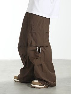 HARSH and CRUEL cotton-blend cargo pants, belt loops, darts at knees, flap pockets at outseams, metal keyholder attached to pocket, bungee-style drawstrings at cuffs. Composition - 50% Cotton, 50% Polyester Sizing: US/EU Regular Fit Pants Gift, Image Swag, Guys Clothing Styles, Shorts Sweatpants, Cool Outfits For Men, Cargo Pants Men, Denim Trousers, Casual Style Outfits, Jacket Tops