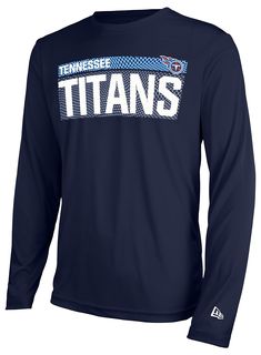 PRICES MAY VARY. Men's Measured Dri-Tek Tennessee Titans football tshirt is the ideal shirt to wear on gameday; this tshirt is super comfortable, and is great for showing team pride all year long; Tennessee Titans shirt for men This Tennessee Titans long sleeve shirt comes in team color; this shirt is the perfect fan apparel for tailgates and sports games; It's ideal for warmer weather or as an extra layer during colder months Tagless collared shirt for more comfortable fit; 100% polyester fabri Football Spirit Shirts, Volleyball Team Shirts, School Team Shirts, School Spirit Shirts Designs, Sports Team Apparel, New England Patriots Logo, Bears Logo, School Spirit Wear