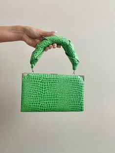 This is listing of mini light green handbag with handle. Bag and handle are made of faux leather fabric.  Box Type: - Gold (18 x 12 x 4 cm (7.1" x 4.7" x 1.6") , which goes with detachable handle - Silver (18 x 12 x 4 cm (7.1" x 4.7" x 1.6") , which goes with detachable handle Materials: Vegan leather for exterior  Velvet for interior  Metallic corners which additionally protect your handbag Standard shipping time:  EU countries: 4-14 days Outside EU: 5-30 days *if you want to know exact deliver Trendy Green Satchel With Mobile Phone Bag, Green Handheld Mobile Phone Box Bag, Handheld Green Box Bag For Mobile Phone, Green Rectangular Baguette Bag With Removable Pouch, Green Satchel Box Bag With Top Carry Handle, Green Rectangular Baguette Bag For Daily Use, Green Top Handle Box Bag For Mobile Phone, Green Pouch Satchel For Spring, Green Rectangular Baguette Bag With Mobile Phone Pocket