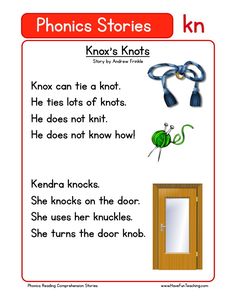 the phonics stories worksheet for kids