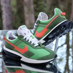 Shoes Are In Excellent Condition. Does Not Come With Box. 100% Authentic Guarantee. Item Has Been Steam Sanitized For Sale. We Are The Creators Of All Images Presented In The Listing. Images In Listing, Show The Exact Condition Of The Item. Nike Air Max Pre-Day Lx Chlorophyll Green Men’s Size 8.5 Dc5330-300 Air Max Pre Day, Walk In My Shoes, Nike Green, Orange Leather, Green Suede, Green Man, Nike Running, Saucony Sneaker, Air Max Sneakers