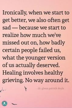 Healing brings sadness as we realize past hurts and missed opportunities, necessitating healthy grieving.   #Healing #Sadness #SelfReflection #Growth #EmotionalHealing #SelfAwareness  #MentalHealth #Acceptance #Grief Quotes About Healing, Missed Opportunities, Healing Thoughts, Emotional Awareness, Mental And Emotional Health, What’s Going On, Emotional Healing