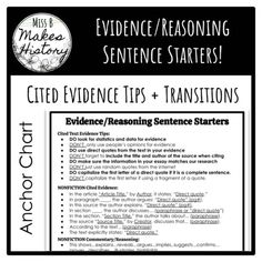 an ad for evidence and response to the evidence